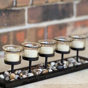 Rock Candle Garden